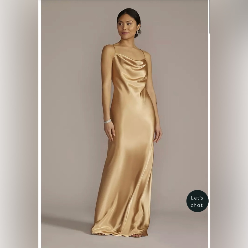 Signature Gold Satin Dress